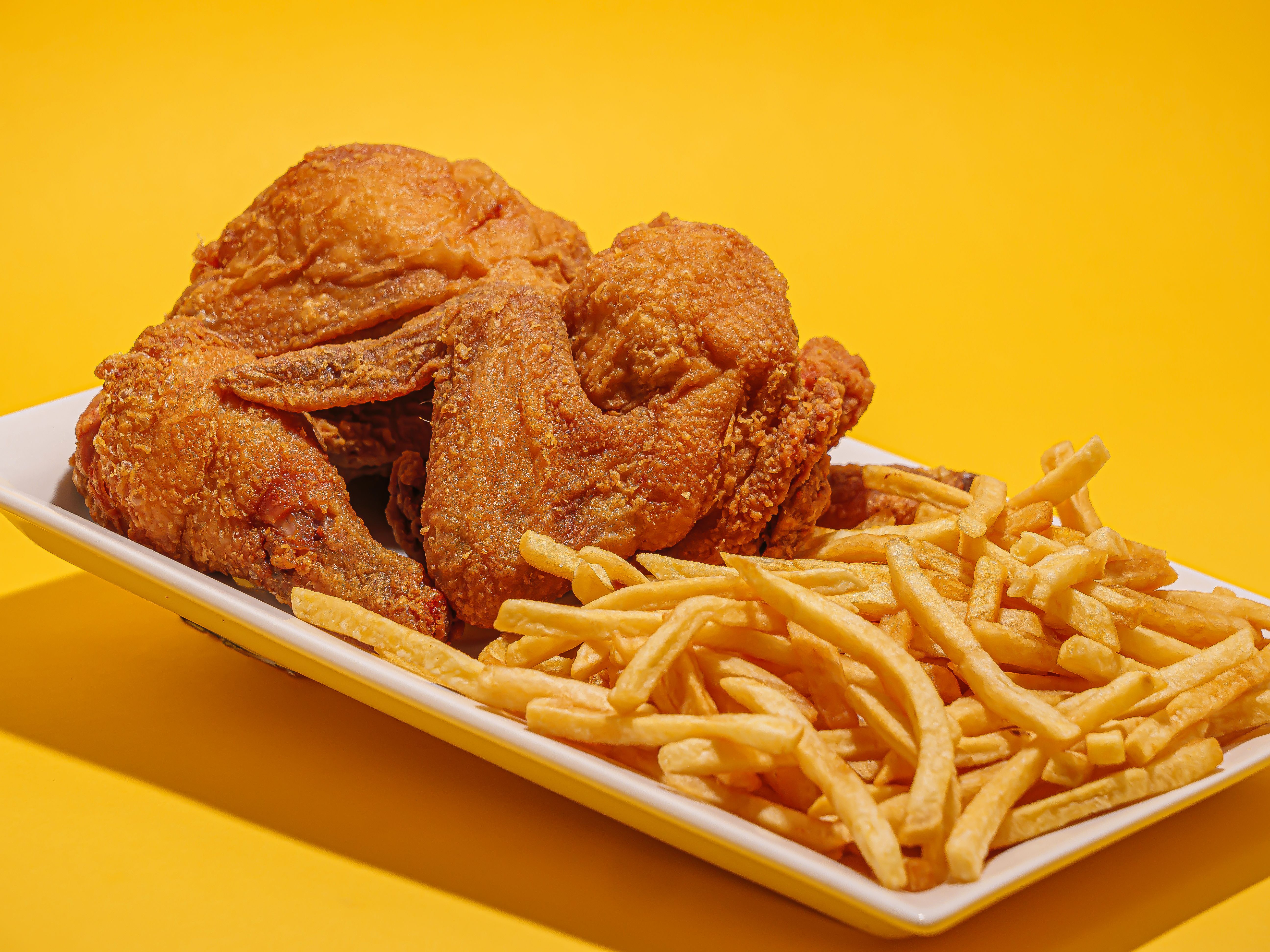 Hot food ready for delivery